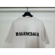 Balenciaga巴黎世家高仿杏色新款Stencil type識標印花短袖T恤男女同款