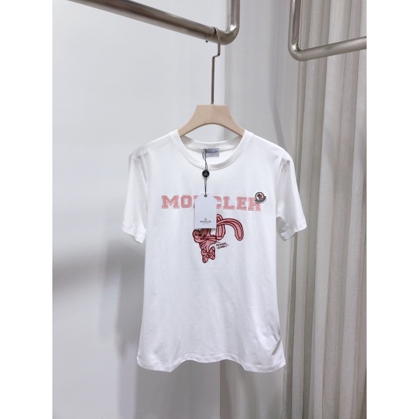 Moncler蒙口A貨新款女士經典標誌logo兩片式圓領短袖T恤