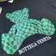BV寶緹嘉頂級原單2022春夏最新款棋盤格元素+数位印花細節滿滿後背定制皮章logo短袖t恤