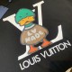LV路易威登頂級原單2022春夏新款聯名nigo限定系列数位噴印寵物鴨logo男女同款短袖