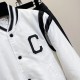 Celine賽琳1:1高仿23ss秋冬新款字母貼布刺繡綢緞棒球服外套夾克女款