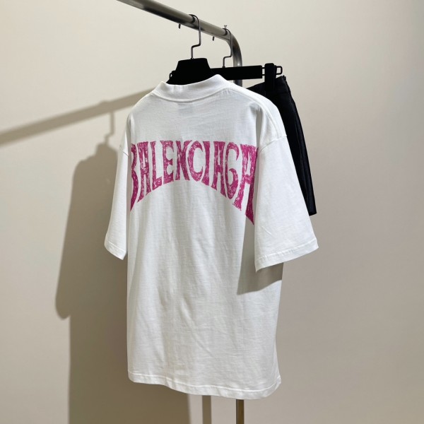 Balenciaga巴黎世家1:1高仿23ss秋季新款趣味塗鴉印花圓領T恤男女同款 