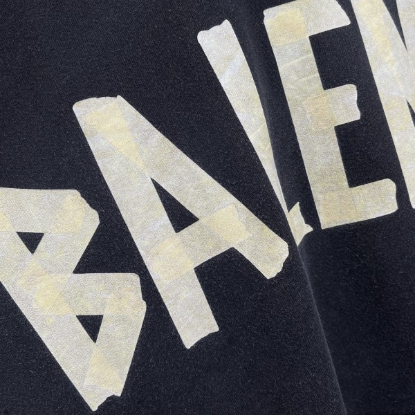 Balenciaga巴黎世家高仿衣服23ss秋季新款膠帶字母印花連帽衛衣男女同款帽T