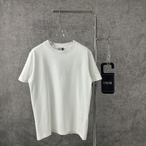 Dior迪奧頂級白色2024春夏新款CD純棉短袖寬鬆T恤男女同款