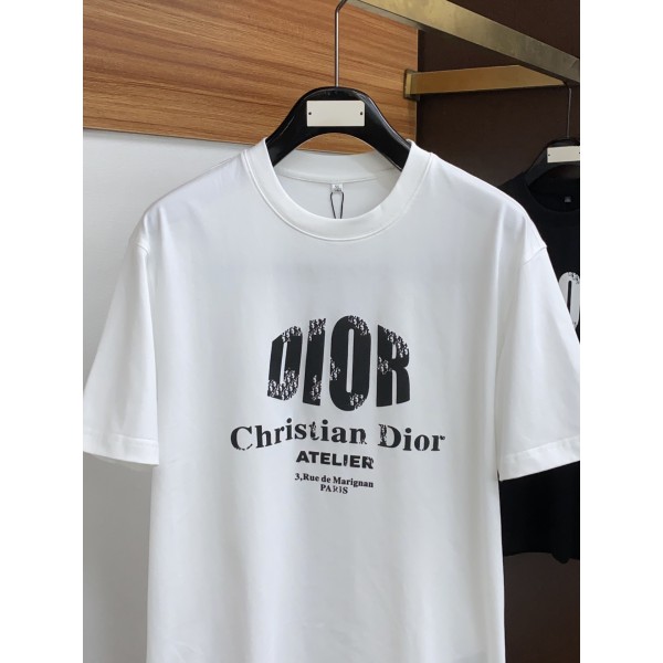 Dior迪奧高仿製品24ss春夏白色男士新款T恤