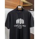 Dior迪奧高仿製品24ss春夏黑色男士新款T恤