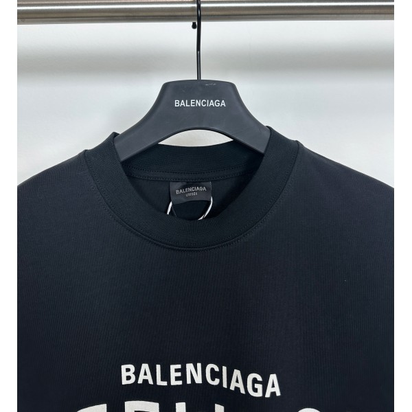 高仿衣服Balenciaga巴黎世家新款EREWHON合作系列印花短袖T恤