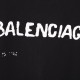 Balenciaga巴黎世家黑色新款前後字母塗鴉印花T恤
