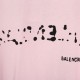 Balenciaga巴黎世家A货粉色新款前後字母塗鴉印花T恤