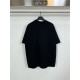 Balenciaga巴黎世家高仿奢侈品黑色新款反車縫內裡外露安特衛普印花短袖T恤