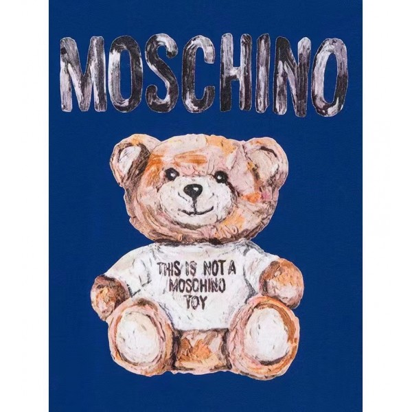 moschino莫斯奇諾高仿高街系列彩繪泰迪熊針織T恤