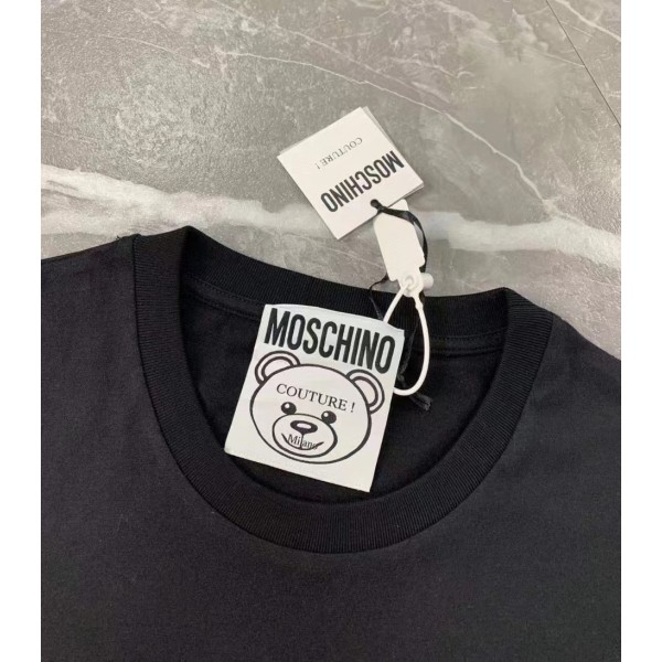 moschino莫斯奇諾頂級彩繪泰迪熊針織T恤
