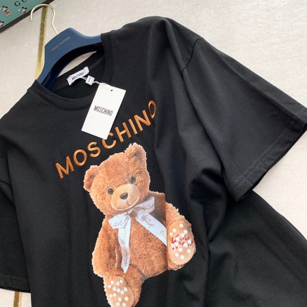 moschino莫斯奇諾印花小熊寬鬆短袖Tee