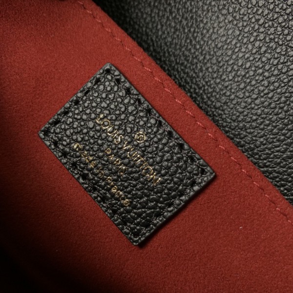 LV路易威登原單黑色M46596Pochette Métis East West手袋取材Monogram Empreinte壓紋皮革斜挎包