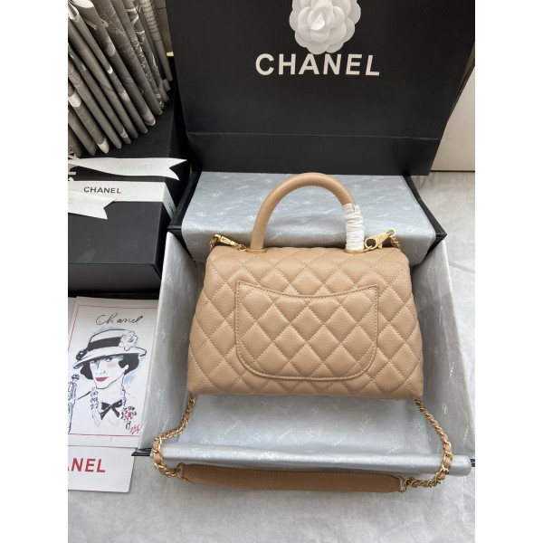 Chanel香奈兒專櫃正品名牌包包女2021新款時尚香奈爾菱格鏈條包百搭單肩斜挎包 A92992