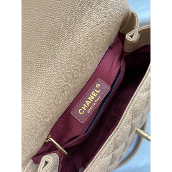 Chanel香奈兒專櫃正品名牌包包女2021新款時尚香奈爾菱格鏈條包百搭單肩斜挎包 A92992