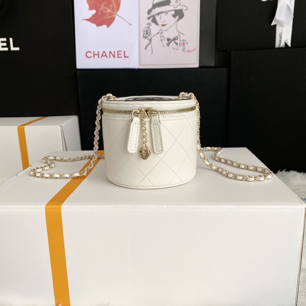 CHANEL香奈兒女包Chane1 Mini鏈條化妝包搭配氣質休閒女單肩包斜挎包手提包563755