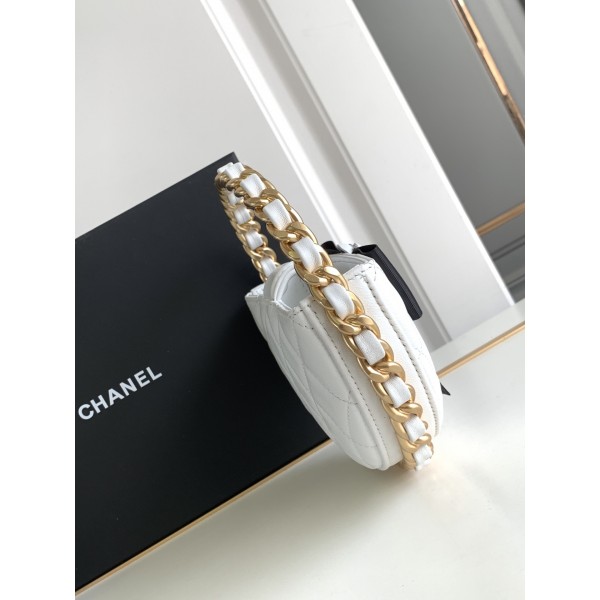  Chanel香奈兒高仿奢侈品23SS白色山茶花元素手拎包