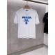 Prada普拉達頂級高仿原單2023SS*P家專櫃同步發售新款短袖T恤，進口定制面料舒適透氣柔軟細膩