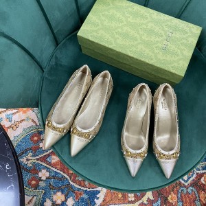 GUCCI古馳女鞋經典系列-復古高跟鞋