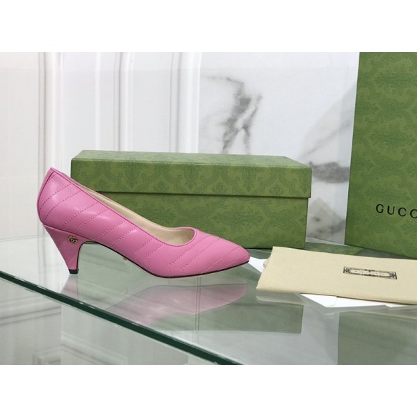 GUCCI古馳女鞋2021專櫃同步新品，經典時尚跟鞋