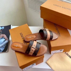 Louis Vuitton路易威登女2021春夏Lv（LoUlS VUlTTON）賴人小拖鞋