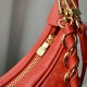 LV路易威登高仿奢侈品M22594紅色Loop手袋飾有微縮版Monogram花紋