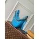 LV路易威登高仿網站M22593藍Loop手袋飾有微縮版Monogram花紋h手袋