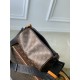 LV路易威登高仿奢侈品M46692老花Soft Polochon手袋融合Monogram Macassar帆布和亮色皮革細節
