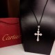 Cartier卡地亞代購級別CARTIER ® 卡地亞十字架型項鍊！ 一比一進口鑲鑽項鍊精緻小巧百搭款高尚大氣好美膩鉑金亞金材質