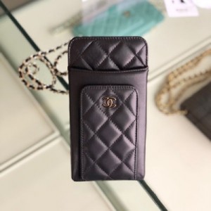 Chanel香奈兒 新品手機包 錢包 零錢包 卡包，一個就可以搞定以上所有需求 細球紋和小羊皮