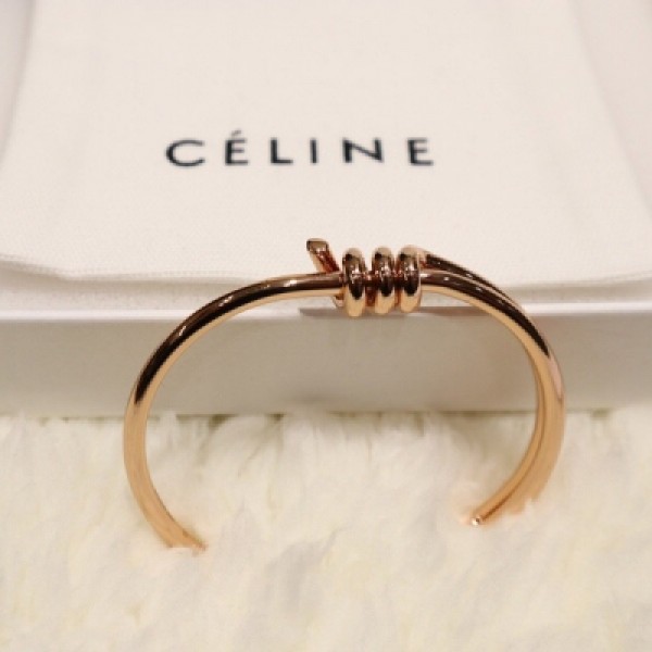 Celine knot 經典繩結手鐲 精緻又不大眾 小紅書種草率極高的一款 原版材質黃銅電鍍18k