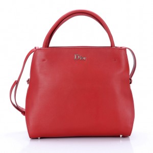 D85022-棗紅色 Dior熱賣爆款小蠻腰 (進口原版南非皮)