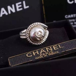 大牌奢華Chanel香奈兒新款復古風珍珠戒指 開口設計 不分大小