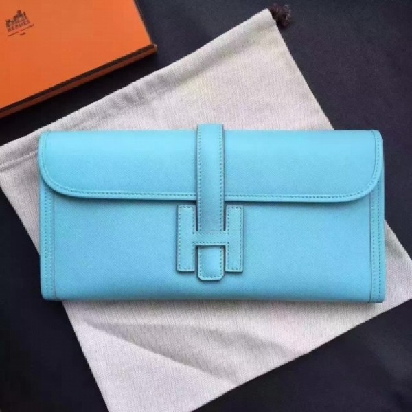 Hermes 愛馬仕 Jige 29cm 手包 ，原廠epsom 皮 ，馬卡龍蘭 現貨