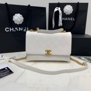 Chanel香奈兒 2019最新款郵差包，小牛皮質感滿滿，內裏空間分佈超實用，手提肩背斜挎都OK，五金是做舊沙金，上身超好看，街拍爆款，香粉必入 尺寸：16*25*7cm