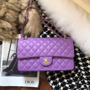 Chanel香奈兒 2020ss Cruise cf 紫色系列 這一季出來很多紫色系包款 很豐富 時髦優雅 25cm