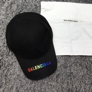 Balenciaga巴黎世家帽子 專櫃最新 高仿巴黎世家帽檐彩色刺繡logo YH037909