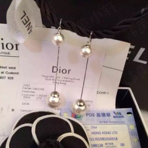 來組美美噠 Dior貝珠耳環 耳線925純銀耳環 不褪色也不過敏的 簡約耳釘 心動的美到爆