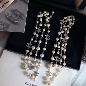 廠家直銷 Chanel香奈兒毛衣鏈珍珠款 專櫃款 採用進口玻璃珍珠構造 非市面普通塑膠珍珠 原版專櫃黃銅電鍍18K金