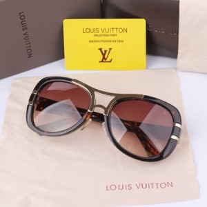 LV路易威登新款潮流大框 Louis Vuitton女士太陽眼鏡 時尚百搭太陽鏡 Z0356豹紋