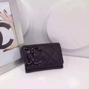 Chanel康鵬0540 經典雙C短款錢包、原版小皮，顰美專櫃做工