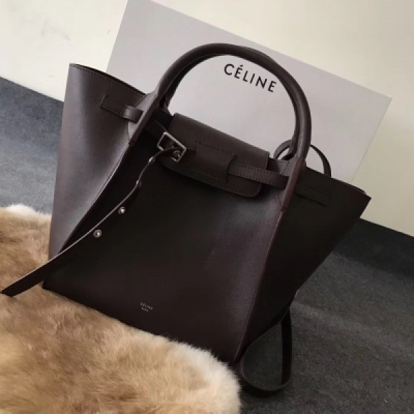 Celine Bigbag 2018新款Celine bigbag小號 兩用，可手挽可肩背，內外全皮，容量空間大！尺寸：24-22-26cm