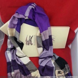 新款BURBERRY巴寶莉英倫風格子圍巾 羊絨長巾跑量版TZZZP-29461300