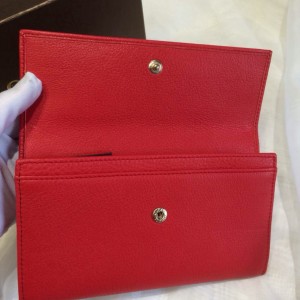 Gucci 古馳  大紅色真皮皮夾 354496  與包包一起購買可享受