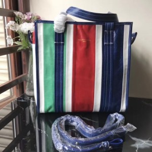 Balenciaga Bazar 綠紅藍  cm手提斜挎女包，現貨供應 ，義大利進口皮，原單品質