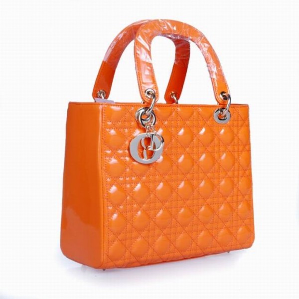 橙色高仿包包DIOR迪奧 時尚新款女士手拎包