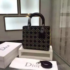 Dior Lady五格 繡線款又來啦 走秀款之類的 同系列有個diorama 沒來得及拍圖今日就被代購mm收走了..