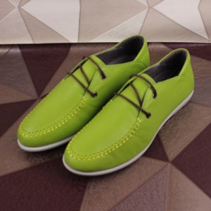 prada普拉達男鞋 透氣時尚 系帶男士低幫鞋休閑鞋 P911-綠色