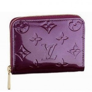 M93603 LV1：1新款奢華紫色漆皮錢包